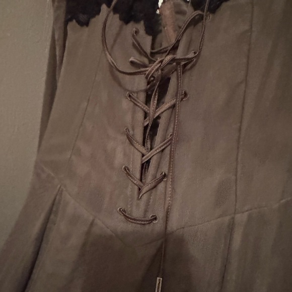 House of CB Taupe Long Sleeve Midi Dress - Picture 5 of 8